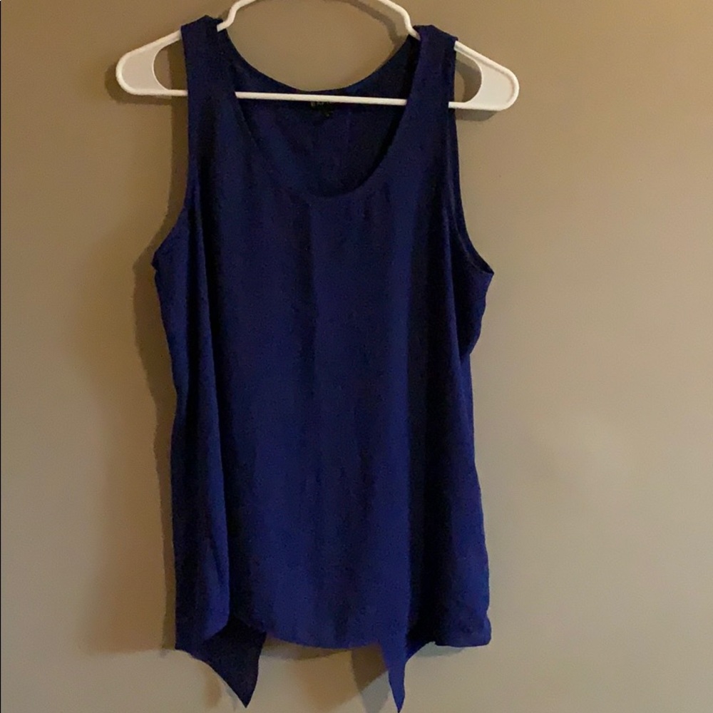Navy Open Back Tank